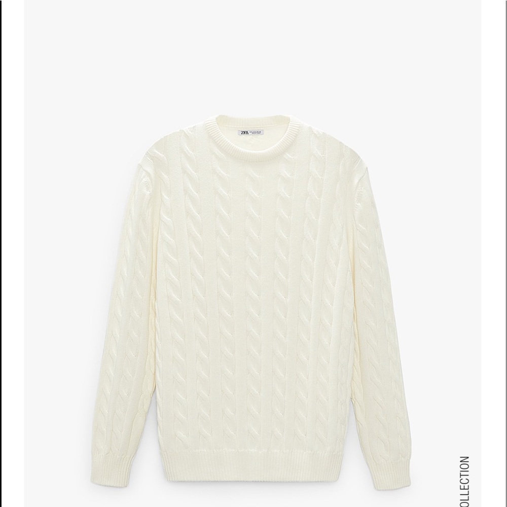 Men’s Cable Knit Sweatshirt Size:M